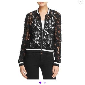 Bomber jacket, white, size small